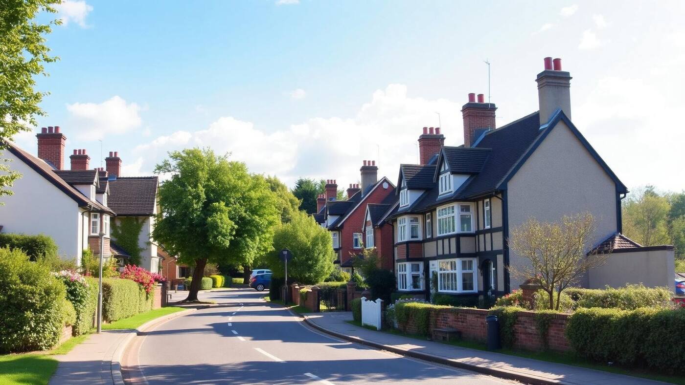 Victorian and Edwardian houses in the village of Woburn Sands